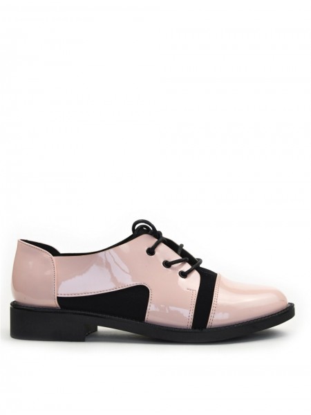 Розовые лаковые ботинки 1325
